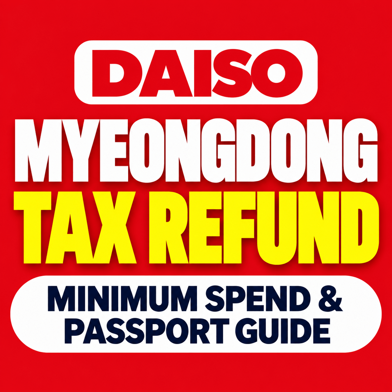 daiso myeongdong tax refund