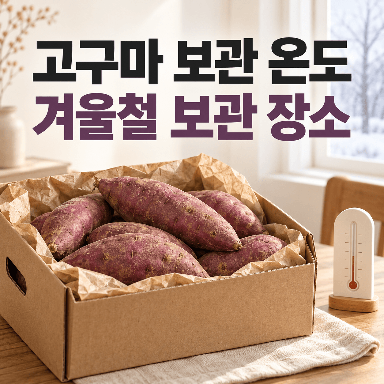 고구마 보관 온도와 겨울철 보관 장소