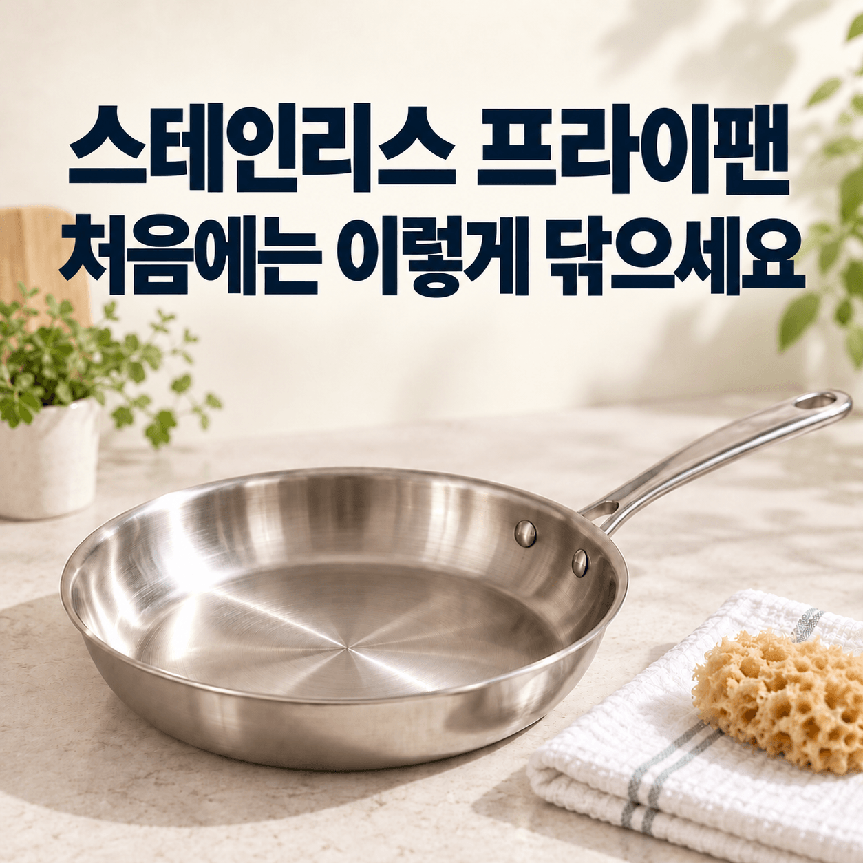 스테인리스 프라이팬 첫 세척법